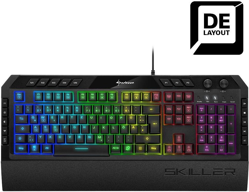 Sharkoon SKILLER SGK5 Rubber-Dome Gaming-Tastatur