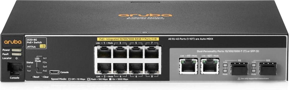 HPE Networking 2530-8G-POE+-SWITCH J9774A
