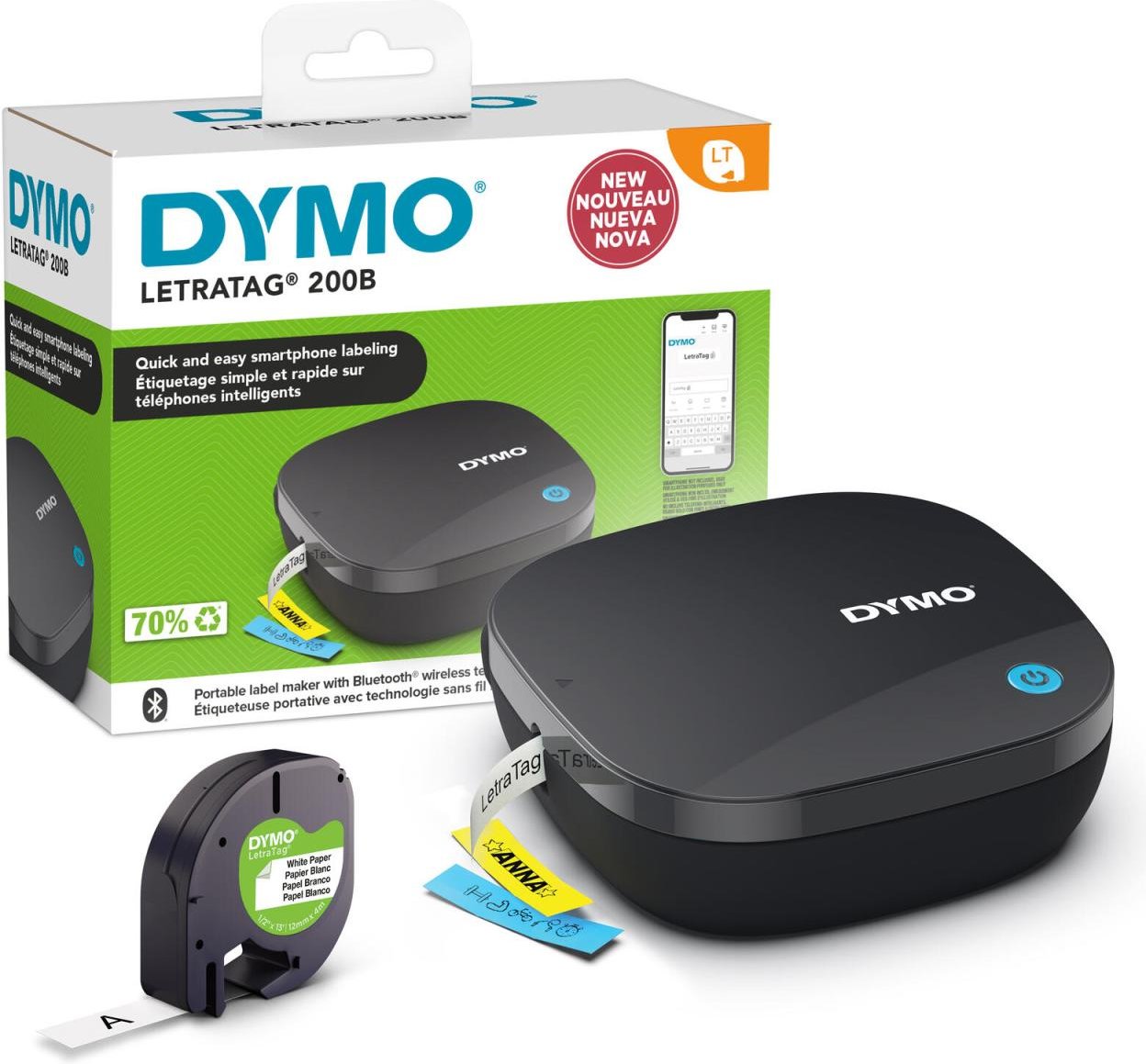 DYMO® LetraTag 200B Bluetooth Beschriftungsgerät, Thermodirektdruck