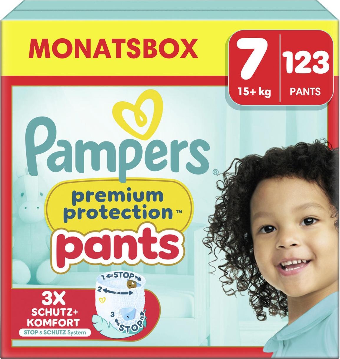 Pampers® Windeln PreProtPants Größe 7 123ST für Kids und Teens (4-12 Jahre)