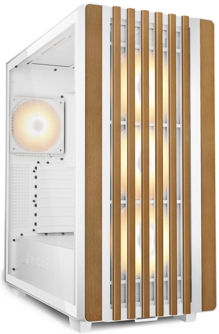 Sharkoon PC Gehäuse Rebel C70G RGB White ATX weiß