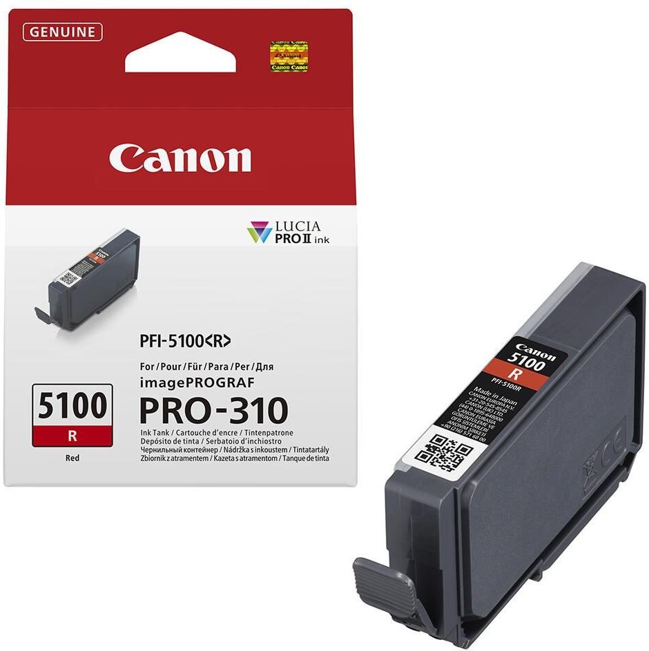 Canon Original PFI-5100 Rot Druckerpatrone - rot 6958C001
