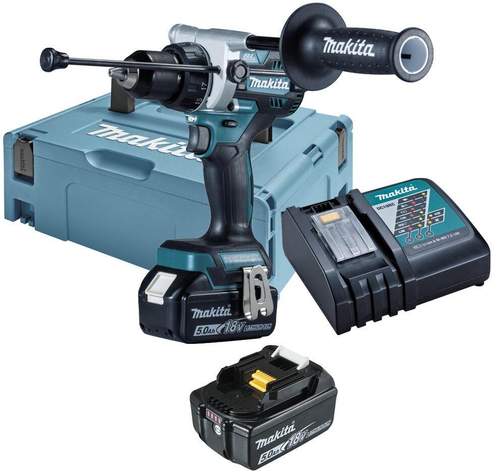 makita Akku-Schlagbohrschrauber-Set DHP486RTJ
