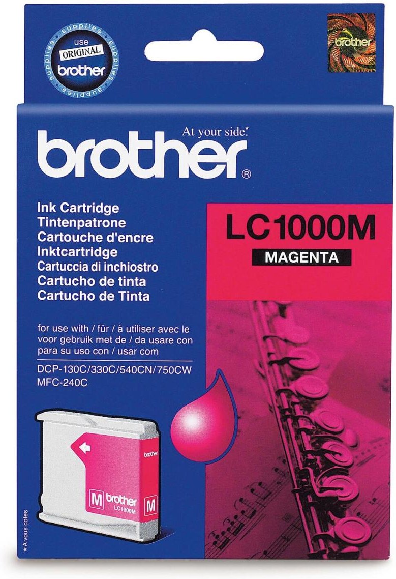 Brother Original LC-1000M Druckerpatrone magenta 400 Seiten (LC1000M)
