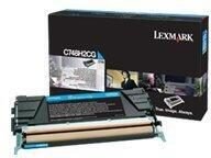 Lexmark Original Toner Standard Variante - C/X748 cyan 10000 Seiten (C748H2CG)
