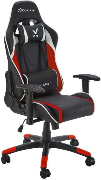 X Rocker Agility Compact eSports - Gaming-Bürodrehstuhl für Kinder & Teenager - rot/schwarz