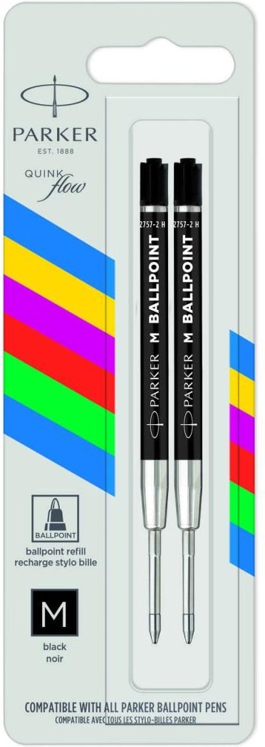 PARKER Kugelschreiberminen QUINKflow Basic 0.7 mm Schwarz