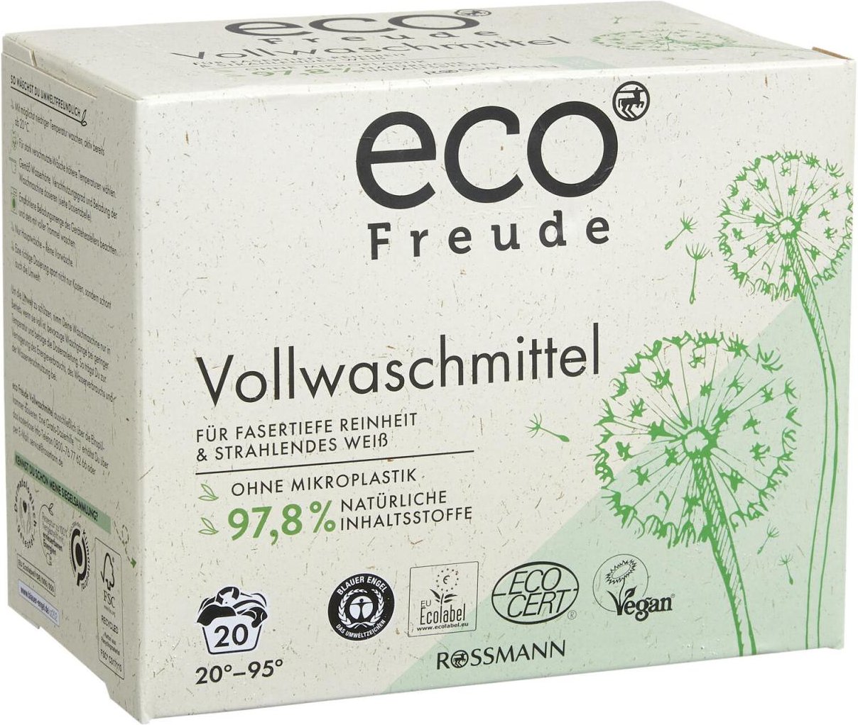 eco Freude Vollwaschmittel frisch 1,35 kg