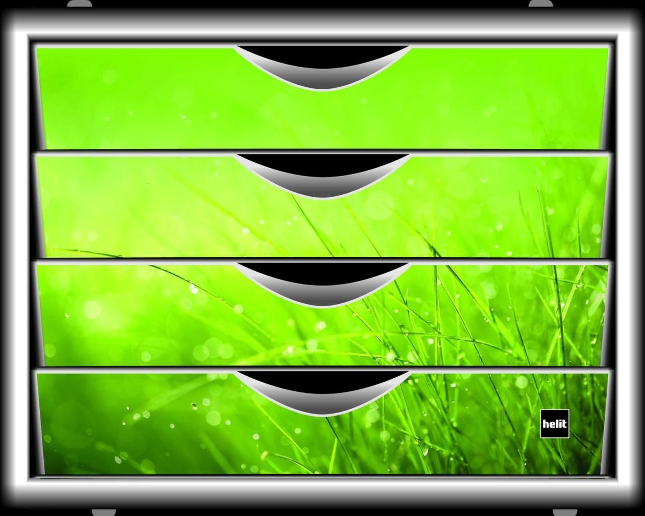 helit Schubladenbox H6129650 DIN A4 26,2 x 33,0 x 21,2 cm