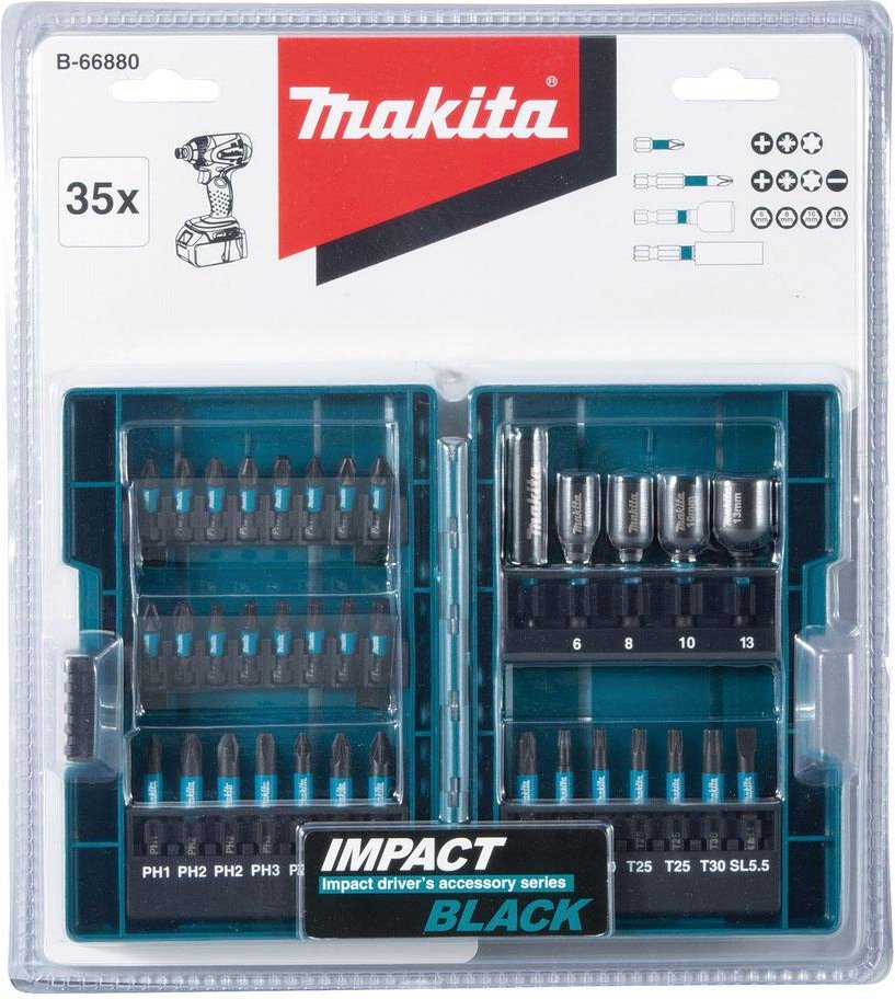 makita Bit-Set B-66880 35-teilig