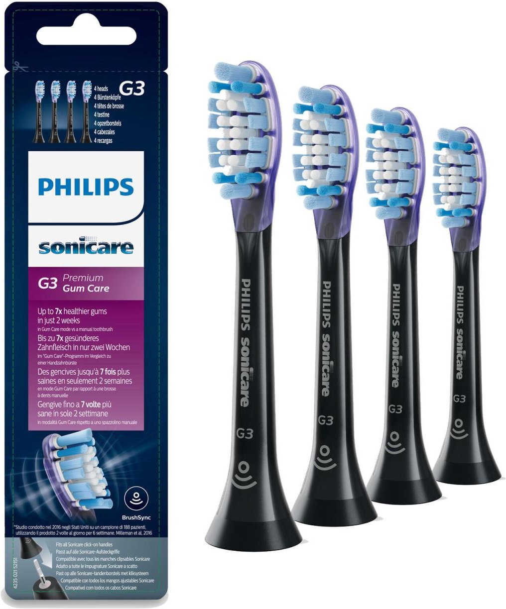 Philips Sonicare G3 Premium HX9054 Gum Care - Austausch-Bürstenkopf, 4 St