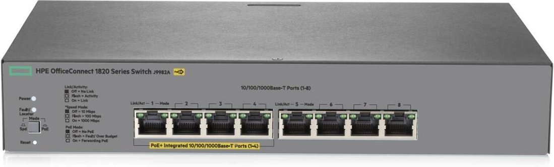 HPE Networking OfficeConnect 1820 8G PoE+ Switch