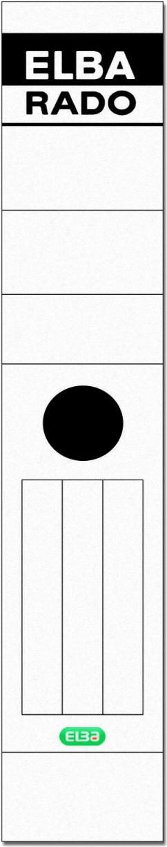 ELBA Ordneretiketten für 8 cm Rückenbreite 59,0 x 290,0 mm