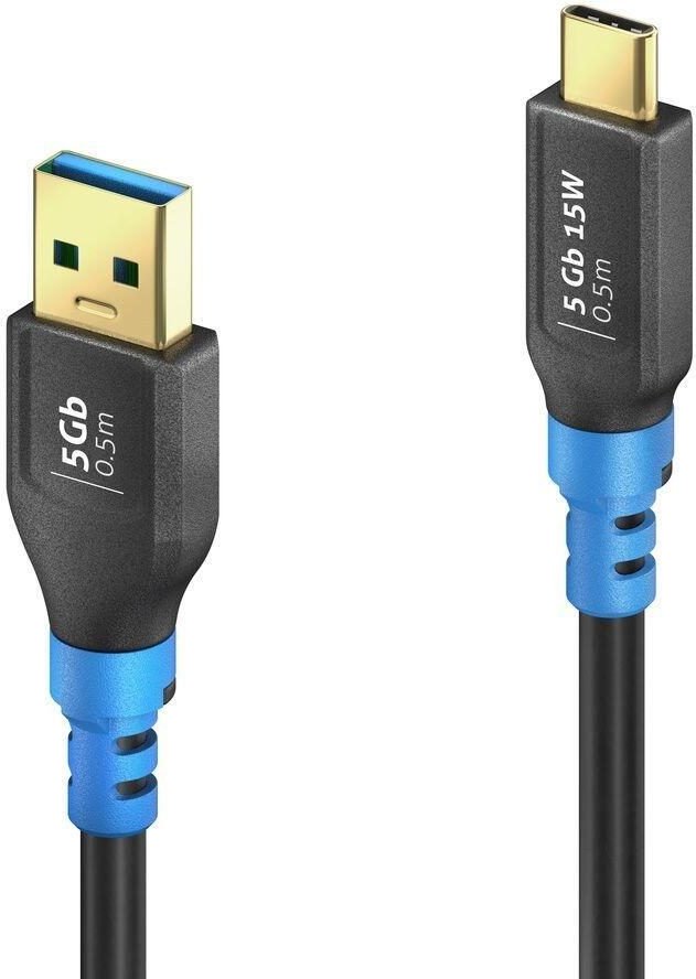 PureLink FlexInstall USB-C auf USB-A Kabel USB 3.0 5Gbps 0.50m