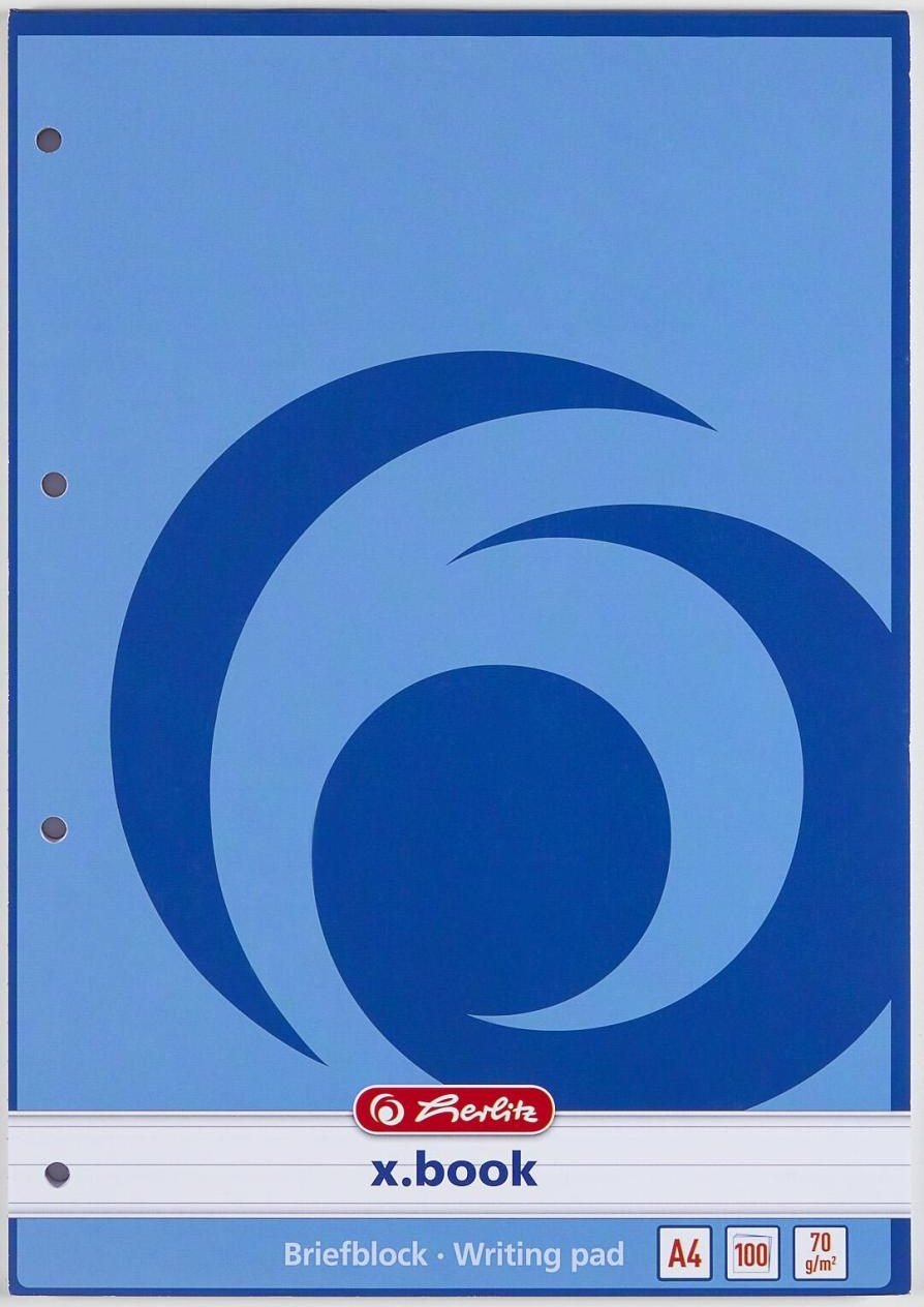 herlitz Briefblock DIN A4 liniert