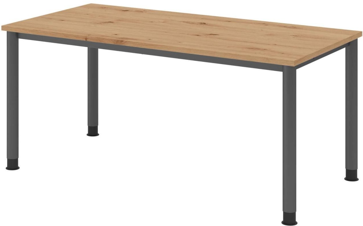 HAMMERBACHER höhenverstellbarer Schreibtisch VHS16/R/G asteiche