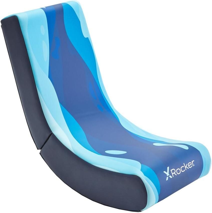 X Rocker Lava Floor Rocker Gaming-Bodensessel für Kinder & Jugendliche - blau