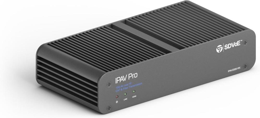 PureTools IPAV PRO - 10G CAT & Glasfaser AV über IP SDVoE kompatibler Receiver - Standardgehäuse