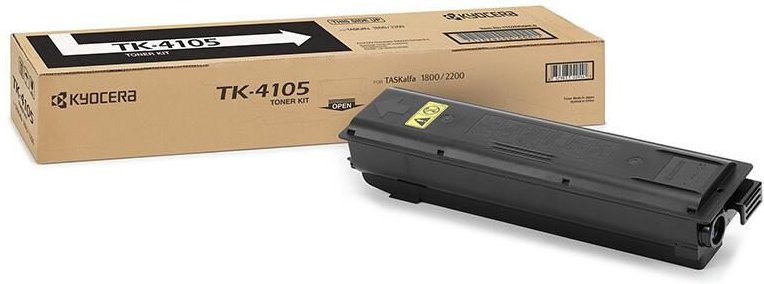 Kyocera Original TK-4105 Toner schwarz 15.000 Seiten (1T02NG0NL0) für TASKalfa 1800, 1801, 2200, 2201