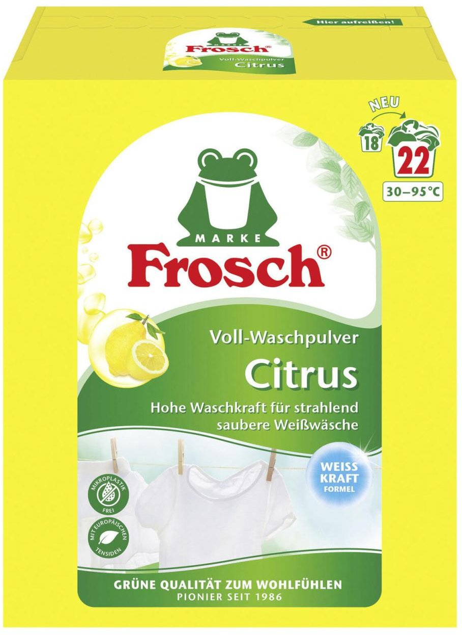 Thumbnail - Frosch® Vollwaschmittel Citrus 1,45 kg