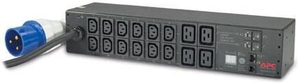 APC AP7822B Metered, 2 HE, 32 A, 230 V, (12) C13 & (4) C19 Rack-Stromverteiler