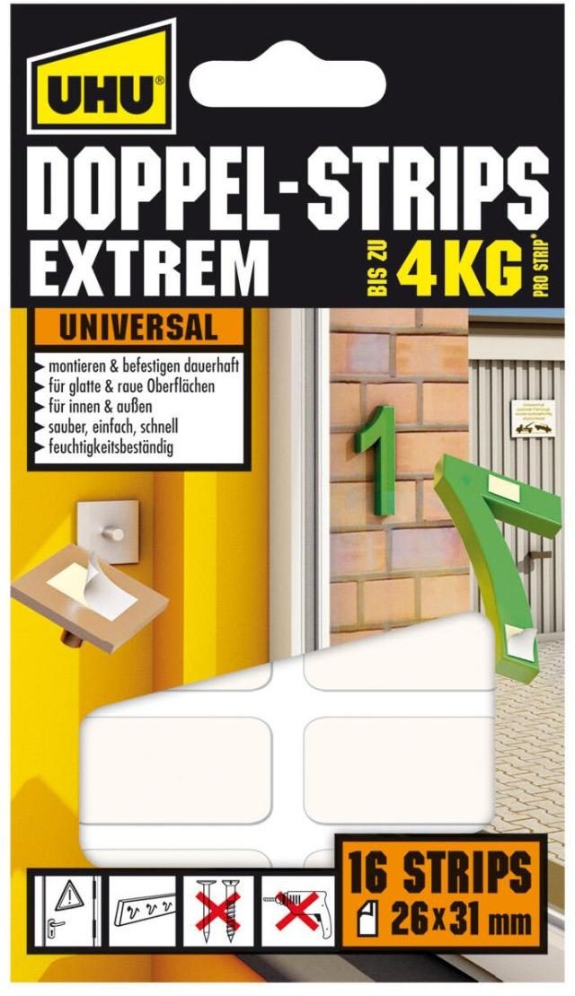 Thumbnail - UHU Klebestreifen 26 mm x 31 mm transparent