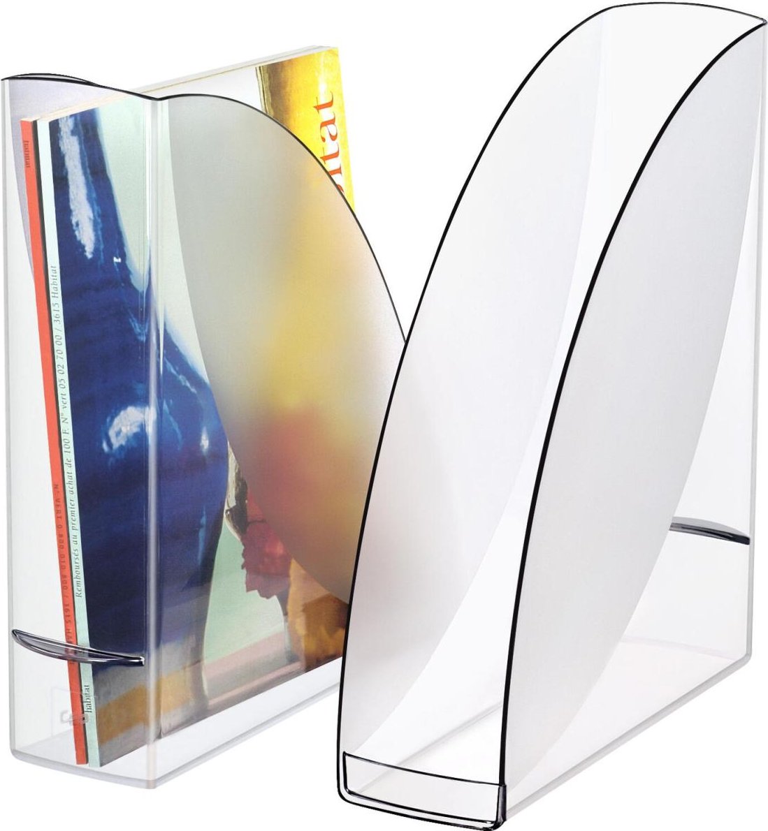 Thumbnail - cep Stehsammler recycelbares Polystyrol schwarz-transparent , DIN A4
