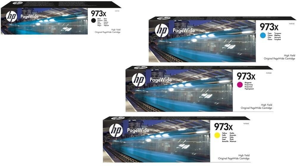 Thumbnail - HP Original 973X Druckerpatronen 4er Set schwarz, cyan, magenta, gelb