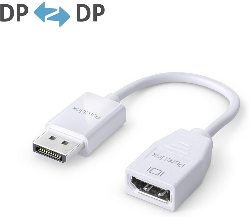 Thumbnail - PureLink DisplayPort auf DisplayPort Adapter - 4K60 - iSerie - weiß - 0,10m