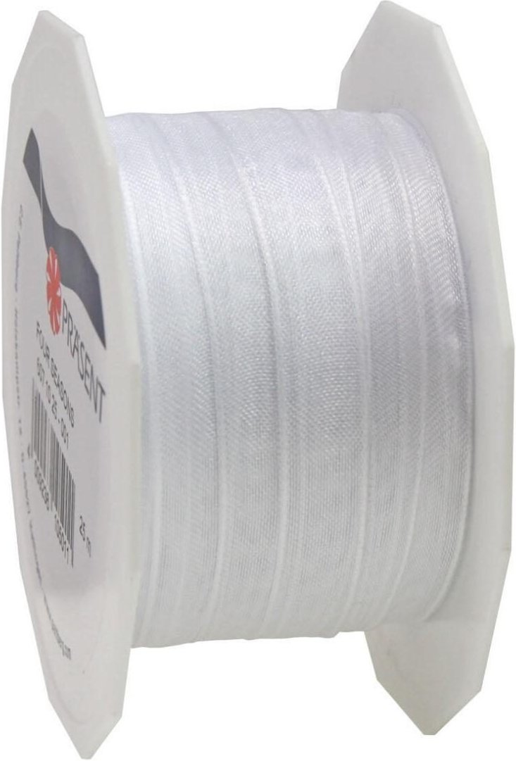 Thumbnail - PRÄSENT Geschenkbänder 10 mm x 25 m weiß
