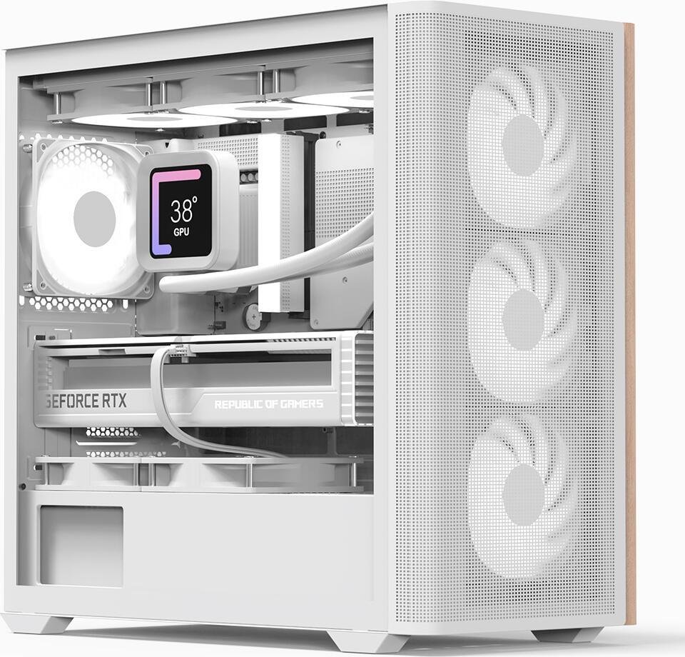 AeroCool PC Gehäuse D301A Mini-Tower Weiß