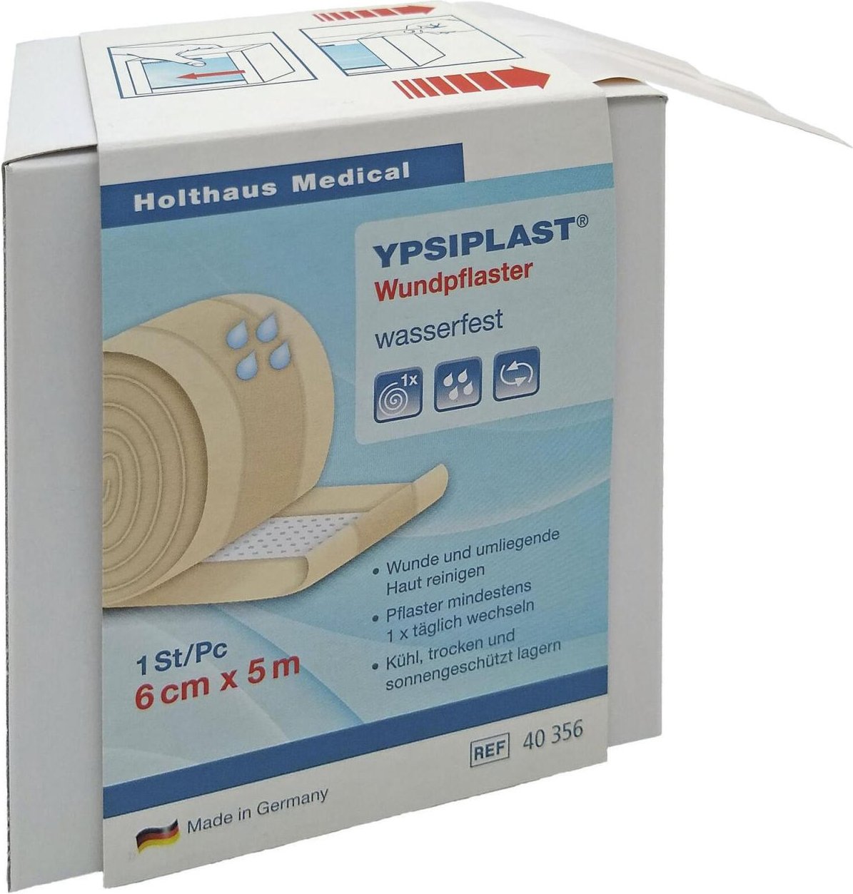 Holthaus Medical Pflaster 6 cm x 5 m beige