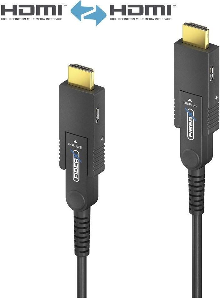 FiberX Serie - Micro HDMI/HDMI 4K Glasfaser Verlängerung - 25m