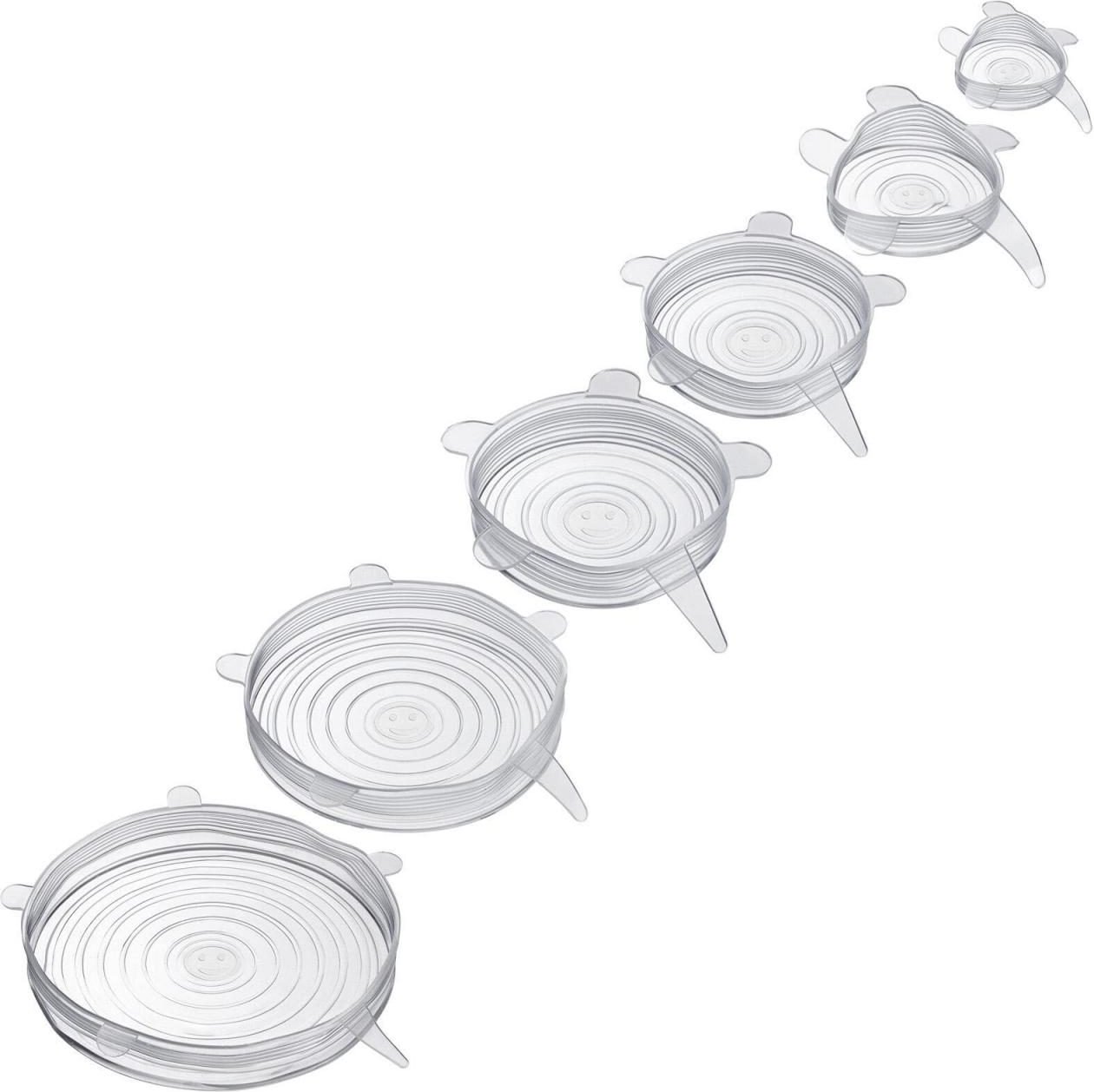 Thumbnail - WESTMARK Frischhaltedeckel-Set Silikon Round transparent