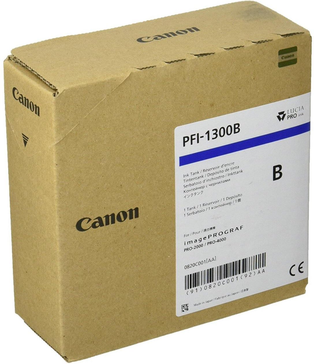 Canon Original PFI-1300B Druckerpatrone - blau 330ml