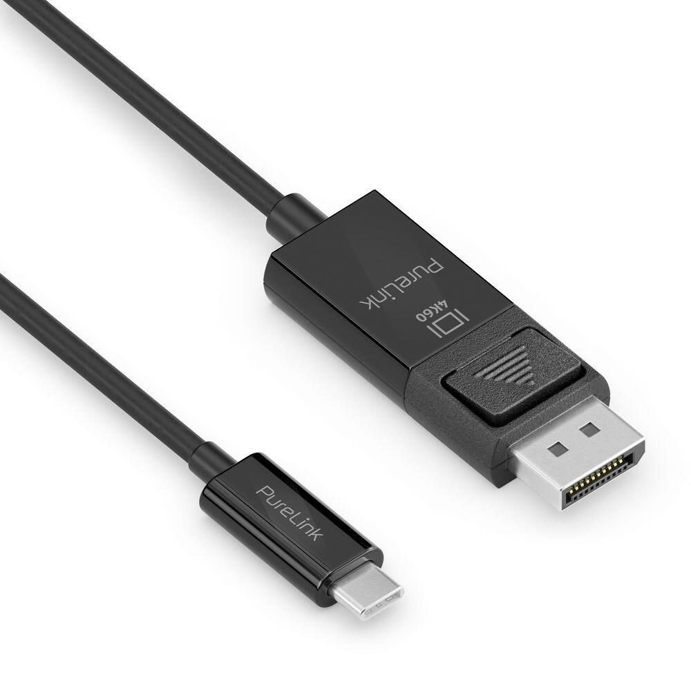 PureLink USB-C auf DisplayPort Kabel - 4K60 - iSerie - schwarz - 1,00m