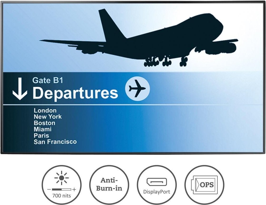 AG Neovo Digital Signage PD-55 LED-Display 140 cm (54,6") schwarz