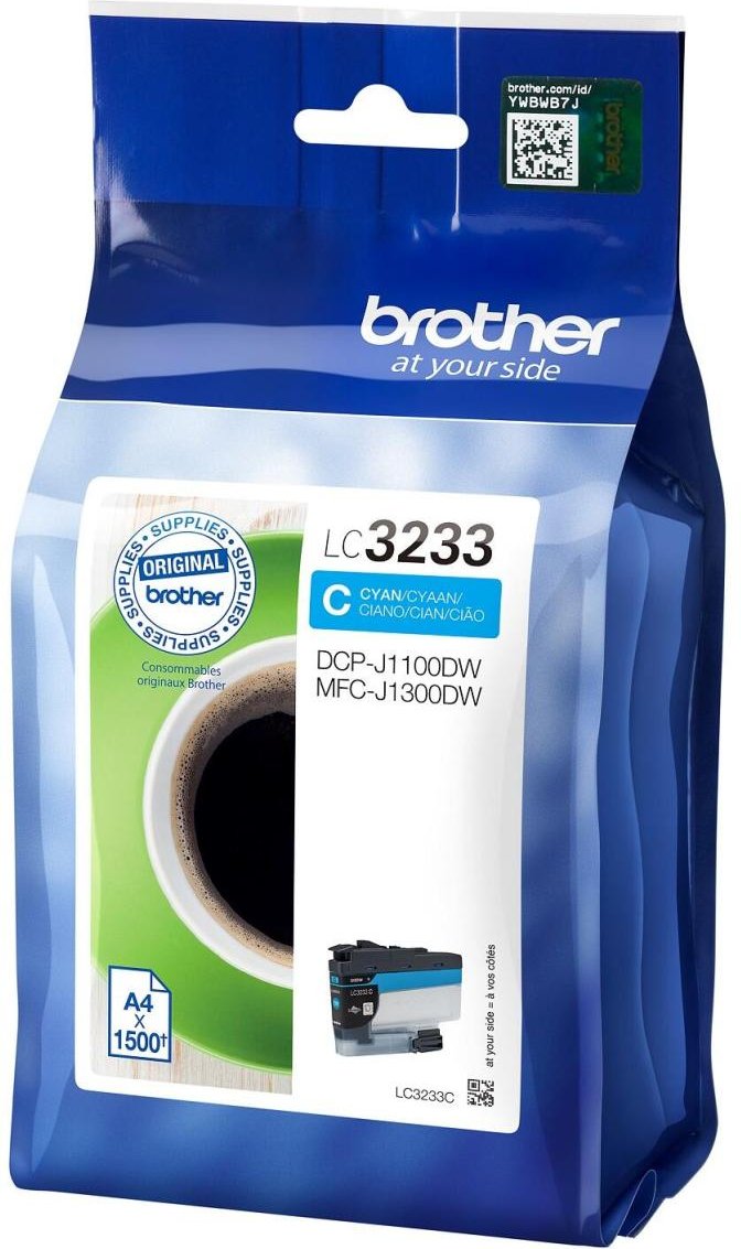 Brother Original LC-3233C Druckerpatrone cyan 1.500 Seiten (LC3233C)