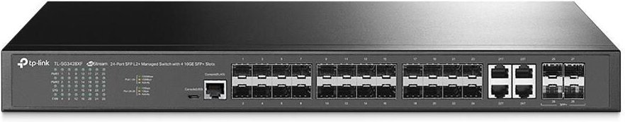TP-LINK JetStream TL-SG3428XF 28-Ports 20xGigabit SFP + 4xSFP+ 4xRJ-45 Ports L2+ Managed Switch (TL-SG3428XF)