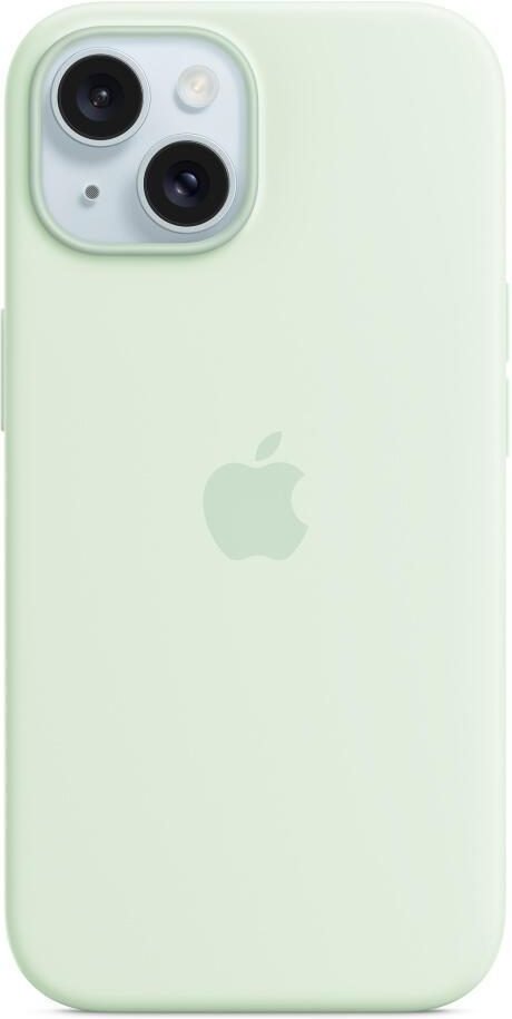 Apple iPhone 15 Silicone Case mit MagSafe - Hellgrün