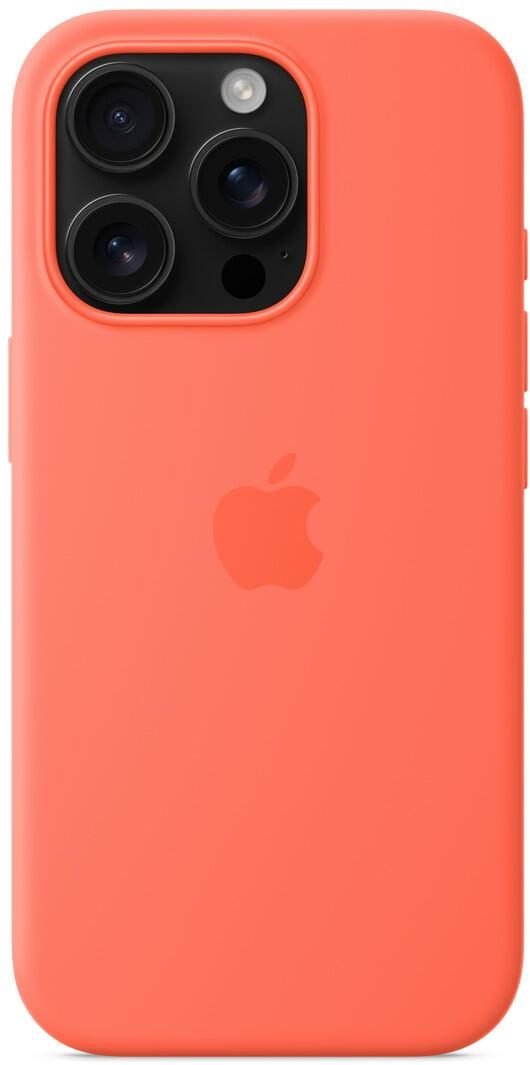 Apple iPhone 16 Pro Silikon Case mit MagSafe, mandarine