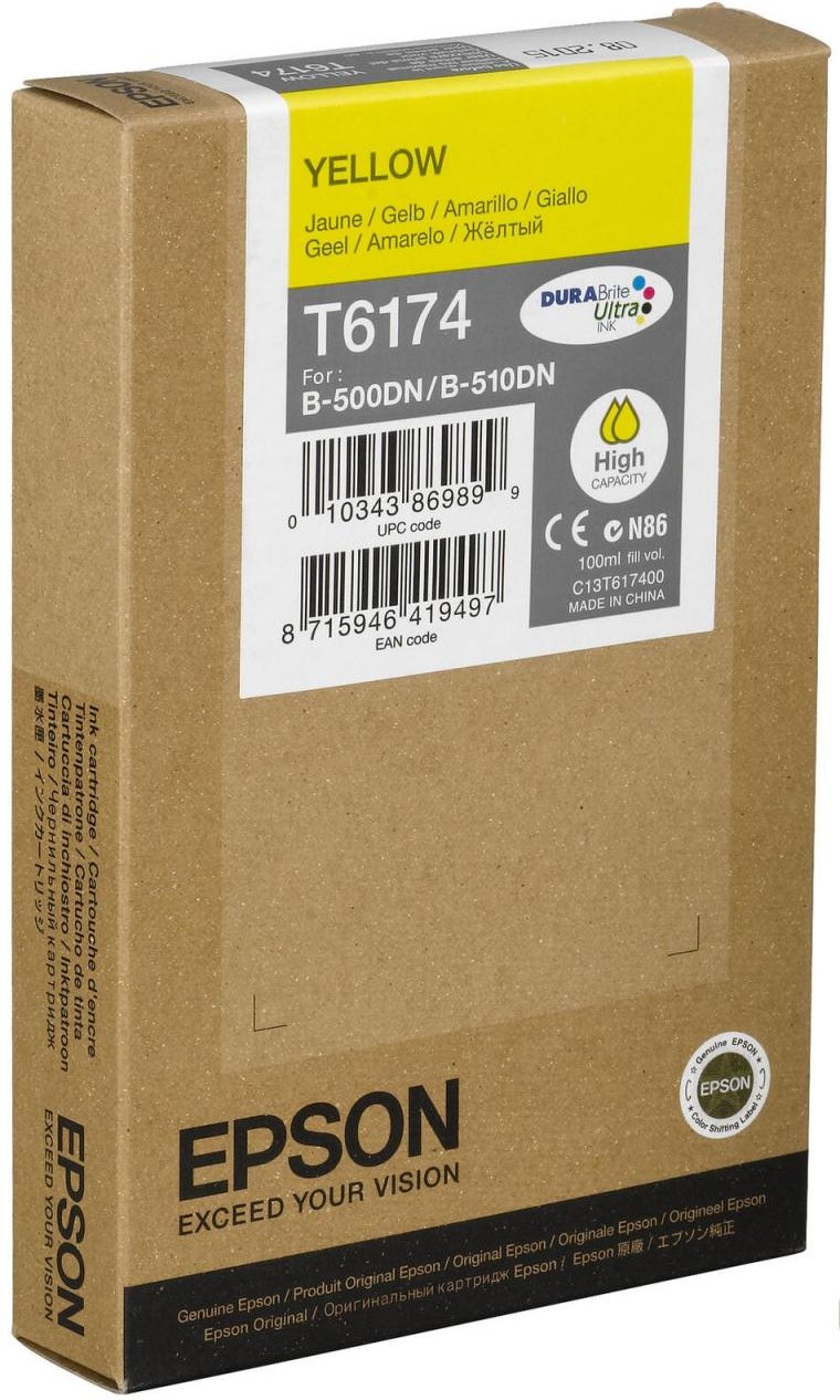 Epson Original T6174 Druckerpatrone gelb 7.000 Seiten 100ml (C13T617400)