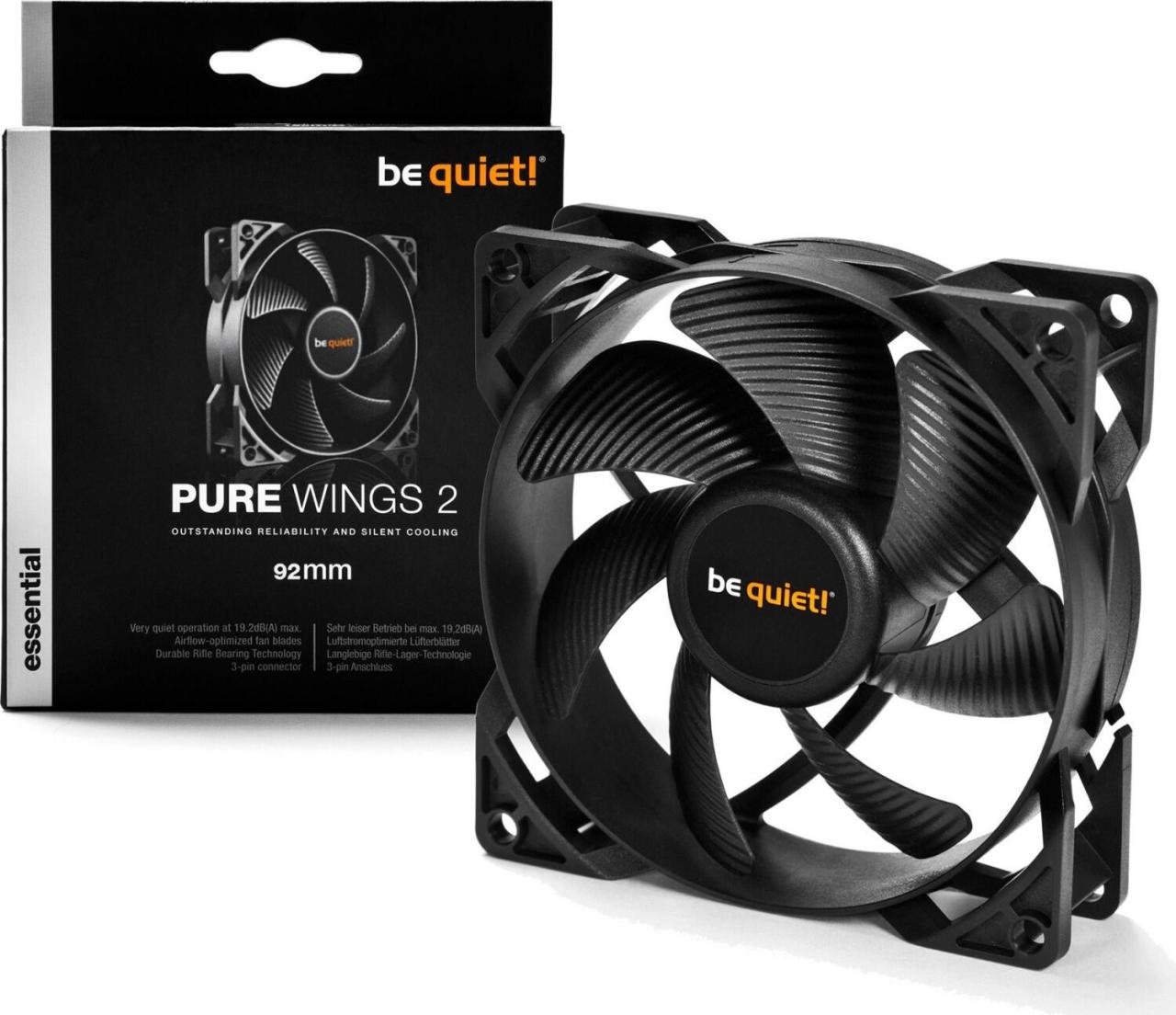 be quiet Lüfter Pure Wings 2 92mm schwarz