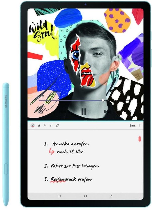 0 Samsung Galaxy Tab S6 Lite Angora Blue 2022 Edition 26,31cm (10,4") (64GB interner Speicher, 4GB RAM, Android, WiFi, L...