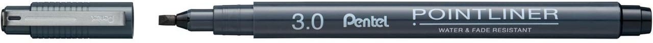 Pentel Pointliner Fineliner 3.0 mm Schwarz