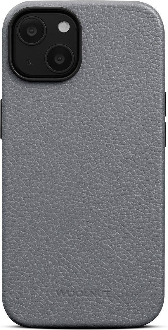 Woolnut Ledercase für iPhone 14, grau