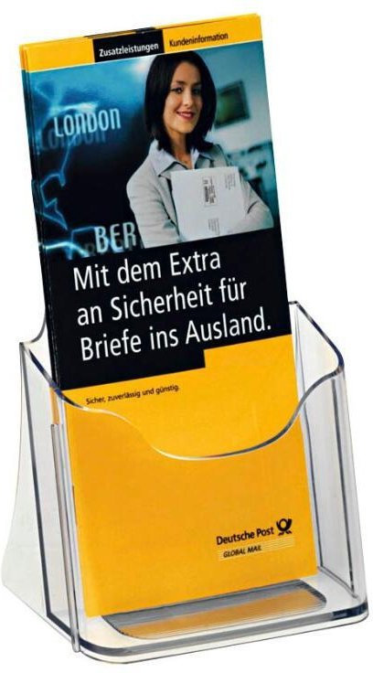 Thumbnail - sigel Tischprospekthalter Acryl 1/3 DIN A4 - transparent