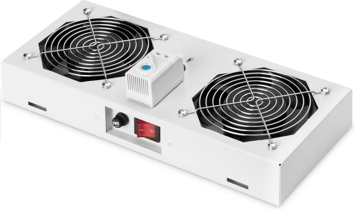 Digitus Dachlüftermodule für 19"-Wandgehäuse 2 Lüfter RAL7035 grau