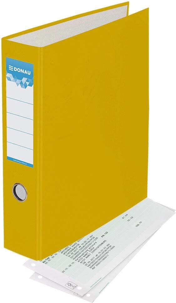Thumbnail - DONAU Doppelordner 2x A5 quer Karton gelb