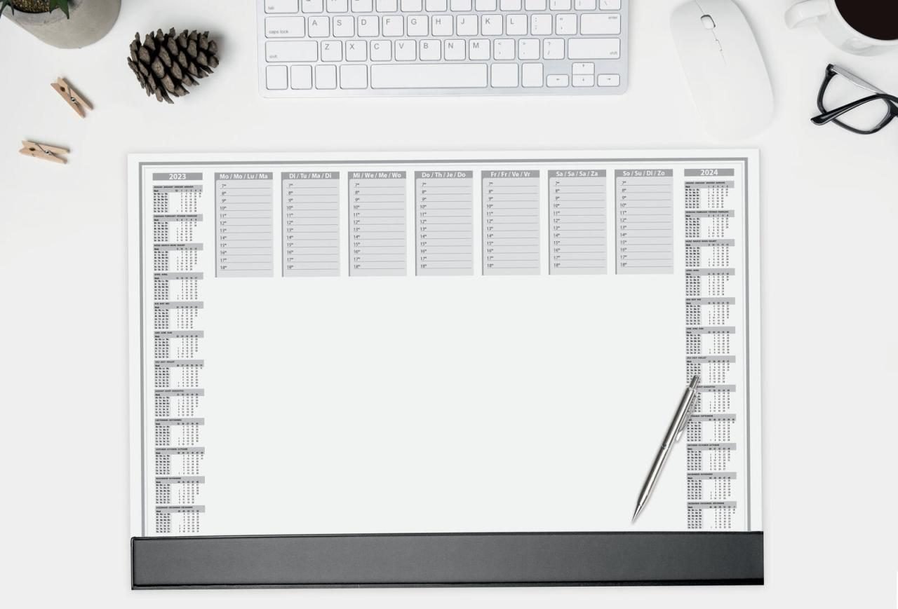 SIGEL Schreibtischunterlage 59,5 x 41,0 cm weiß